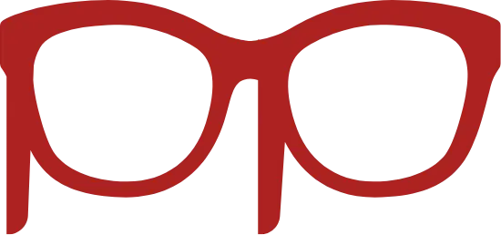 Katie's red glasses